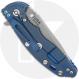 Hinderer Knives XM-18 3.5 Inch Knife - Spanto - Working Finish - S45VN - Tri Way Pivot - Blue G-10/Battle Blue Titanium