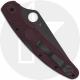 Spyderco Police 4 Lightweight C07BGBKP4 Knife - Sprint Run - TiCN CTS-PD#1 Drop Point - Burgundy FRN