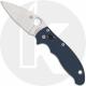 Spyderco Manix 2 C101GPCBL2 Knife - Satin CPM SPY27 Leaf - Cobalt Blue G10 - USA Made