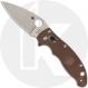 Spyderco Manix 2 Lightweight C101PBN15V Knife - Sprint Run - 15V Leaf Blade - Brown FRCP - USA Made