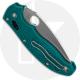 Spyderco Manix 2 Lightweight C101PCBL2 - CPM SPY27 Blade - Aqua Blue FRCP Handle - USA Made