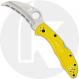 Spyderco C106SYL2 Tasman Salt 2 Rust Proof Serrated Hawkbill Blade Yellow FRN Lockback Folding Knife