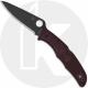 Spyderco Endura 4 Lightweight C10BGBKP Knife - Sprint Run - TiCN CTS PD#1 Drop Point - Burgundy FRN