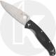 Spyderco Resilience Lightweight - C142PBK - Value Folder - Plain Edge - Black FRN - Liner Lock Folding Knife