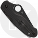 Spyderco Para 3 Lightweight Knife C223SBBK - Serrated Black Blade - Black FRN Handle - Compression Lock - USA Made