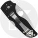 Spyderco Lil Native Backlock Knife C230MBGP EDC Compact Folder Plain Blade Black G10