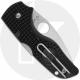 Spyderco Lil Native Lightweight C230PBK Knife - Satin CTS BD1N Leaf - Black FRN - USA Made