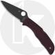 Spyderco Endela Lightweight C243BGBKP Knife - Sprint Run - TiCN CTS-PD#1 Drop Point - Burgundy FRN