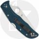 Spyderco Endela Lightweight K390 - C243FSK390 -  Serrated K390 Clip Point - Blue FRN - Lock Back