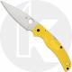 Spyderco Native Chief Lightweight Salt C244PYL Knife - CPM-MagnaCut Drop Point - Yellow FRN