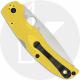 Spyderco Native Chief Lightweight Salt C244SYL Knife - Serrated CPM-MagnaCut Drop Point - Yellow FRN