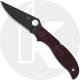 Spyderco Stretch 2 XL Lightweight C258BGBKP Knife - Sprint Run - TiCN CTS-PD#1 Drop Point - Burgundy FRN