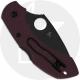 Spyderco Dragonfly 2 Lightweight C28BGBKP2 Knife - Sprint Run - TiCN CTS PD#1 Drop Point - Burgundy FRN