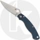 Spyderco Military 2 C36GPCBL2 Knife - Satin CPM SPY27 Drop Point - Cobalt Blue G10 - USA Made