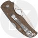 Spyderco Native 5 C41MPCW5 Knife - CPM CRU-WEAR Leaf - Brown Canvas Micarta - USA Made