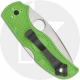 Spyderco Native 5 Salt C41PGR5 - LC200N - Plain Edge - Green FRN - Back Lock - USA Made