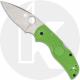 Spyderco Native 5 Salt C41PGR5 - LC200N - Plain Edge - Green FRN - Back Lock - USA Made