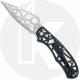 Spyderco R C67S - Serrated Skeletonized ATS-34 - Skeletonized Black Almite - Discontinued Item - Serial Numbered - BNIB - 1999