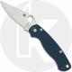 Spyderco Para Military 2 C81GPCBL2 Knife - Satin CPM SPY27 - Cobalt Blue G10