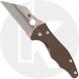 Spyderco Yojimbo 2 C85GPBN15V2 Knife - Sprint Run - Satin 15V Blade - Brown G10 - USA Made