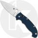 Spyderco Manix 2 XL C95GPCBL2 Knife - CPM SPY27 Leaf - Cobalt Blue G10 - USA Made