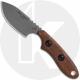 TOPS Knives Bull Trout Knife BLTT-01 - Martin Murillo EDC - Tumble Finished 154CM Stainless Steel - Brown Burlap Micarta - USA M