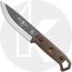 TOPS Knives Brakimo Knife BRAK-01 - Joe Flowers - Bushcraft Global - Tumble Finish 1095 Steel Blade - Green Micarta