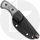 TOPS Ferret FBHP-01 Fixed Blade Knife - Black 1095 Drop Point - Black Linen Micarta - Black Kydex Sheath - USA Made