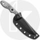 TOPS Knives Mini Scandi Neck Knife MSK-BLM - Leo Espinoza - Black 1095 Steel Blade - Black Micarta