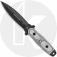 TOPS Knives Rangers Edge Knife RE3010 - Black Traction Coat 1095 - Part Serrated Double Edge - Black Micarta - USA Made