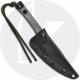 TOPS Knives Street Scalpel SSS07 - Black 1095 Steel Straight Back Blade - Black Micarta