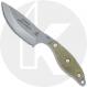 TOPS Knives Scandi Woodsman SWOOD-3.5 - Tumble Finished 1095 - Green Canvas Micarta - USA Made