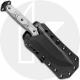 TOPS Skullcrushers Xtreme Sidekick SXS Fixed Blade Knife - Black 1095 Drop Point - Black Linen Micarta - Black Kydex Sheath - US