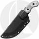 TOPS Knives Tom Brown Tracker 2 TBT-020 - Black Traction Coated 1095 Steel Blade - Black Linen Micarta