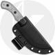 TOPS Knives Mini Tom Brown Tracker 4 TBT-040 - Black Traction 1095 Steel Blade - Black Linen Micarta