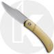 CIVIVI Appalachian Drifter C2015B - Gray Stonewash S35VN Clip Point - Olive Micarta - Slip Joint Folder