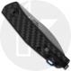 Zero Tolerance 0235 - Jens Anso - Stonewash 20CV Spear Point - Black Carbon Fiber - Slip Joint Folder - USA Made