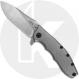 Zero Tolerance 0562TI Knife Rick Hinderer EDC Flipper Folder Stonewash Titanium with KVT Opening